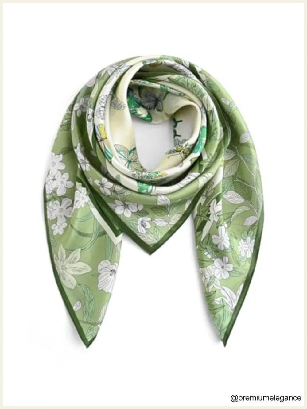 100% Mulberry Silk Large Square Scarf for Women, 35x35 Lightweight Headscarf